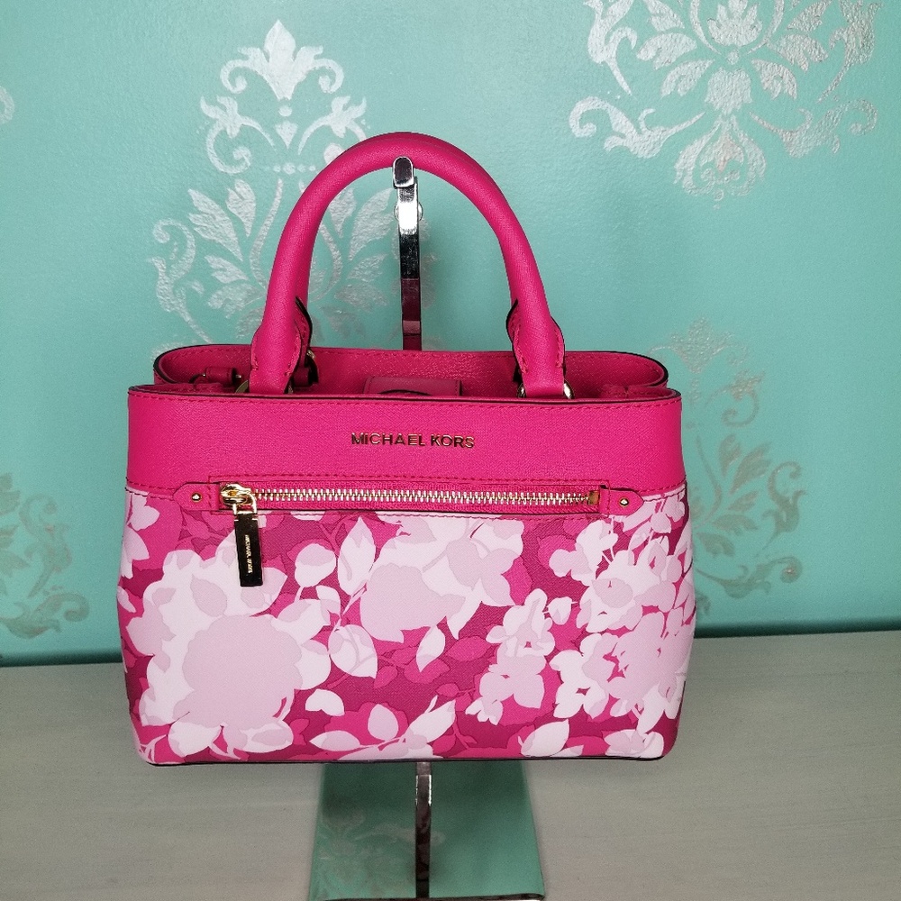 Michael Kors Hailee Small XS Satchel Granita Pink